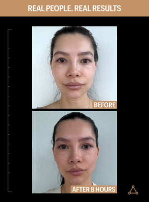 allies of skin dha self tanner before after